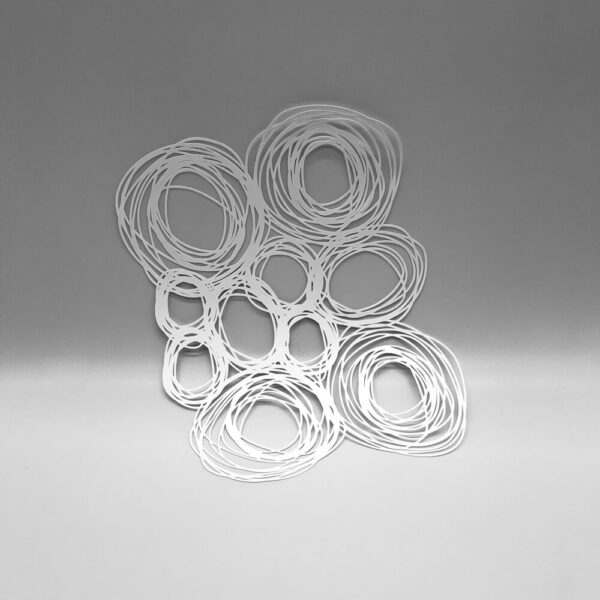 肉筆　mixed media　【抽象画】 田中敦子 抽象画 肉筆 - メルカリ