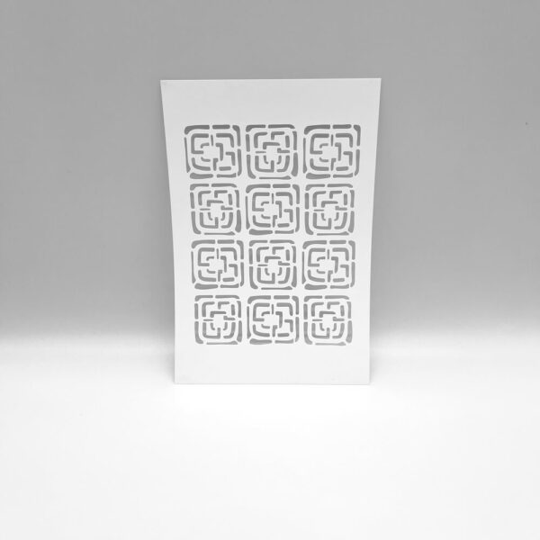 Geometric squares stencil 8x10