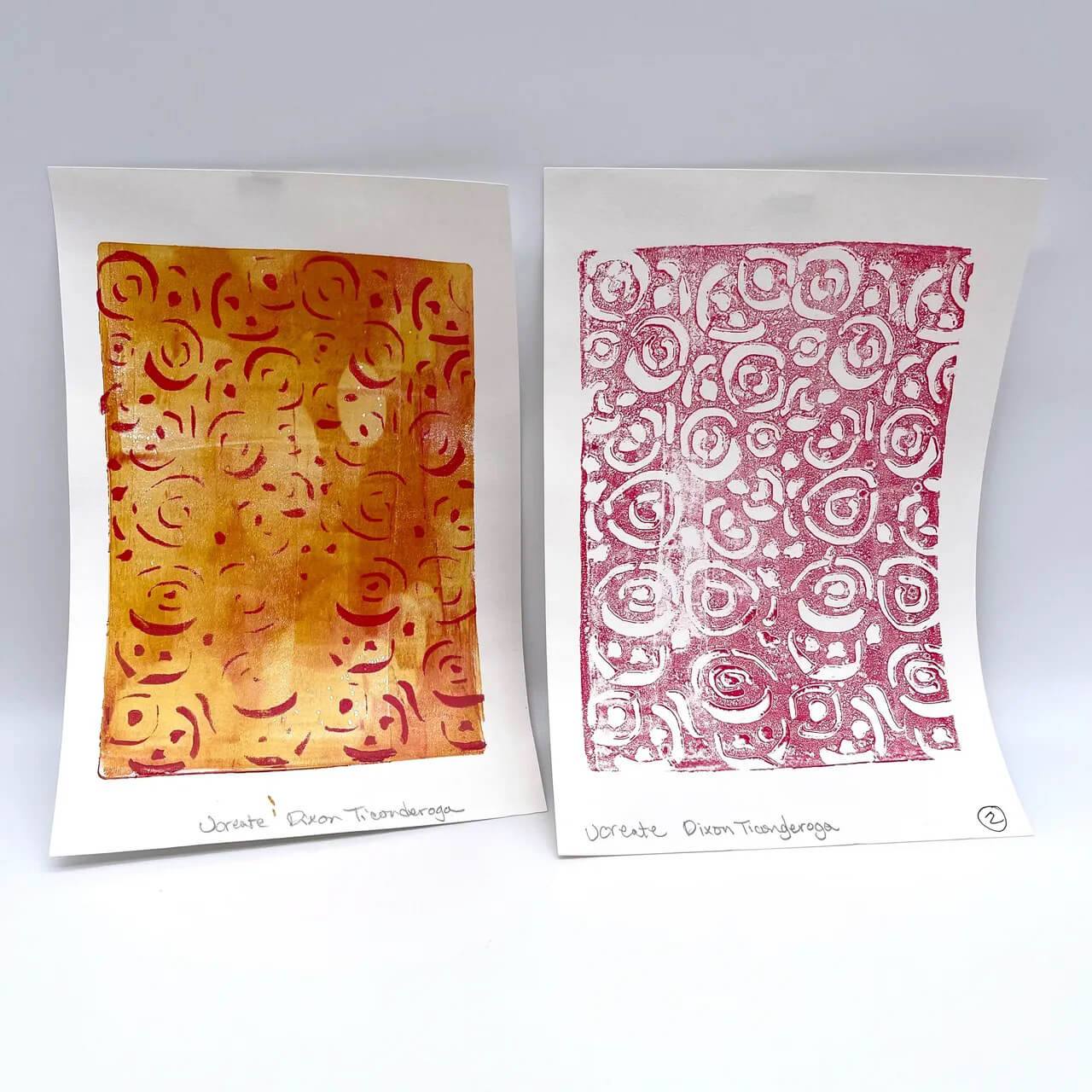 Abstract Gelli Plate Digital Paper Set of 10 Digital Download Backgrounds  Art Journal Monoprint Scrapbooking 