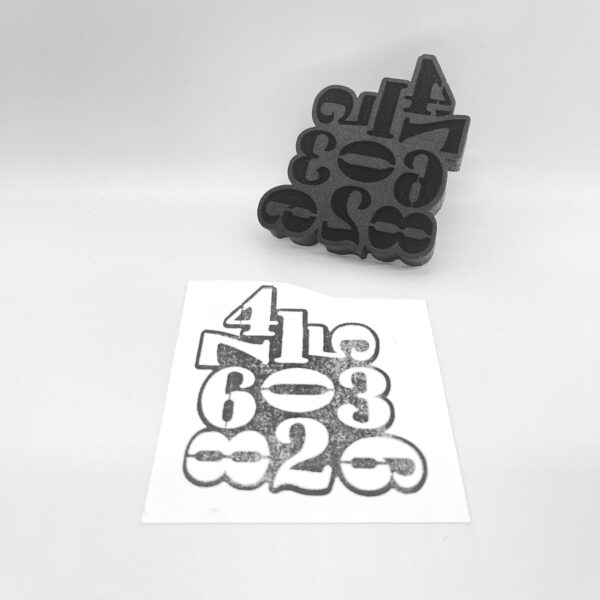 Toughened Foam Number Stamps 20pk, Painting Accessorie