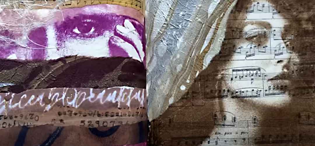 stamps and stencils in Froyle's Art Journal