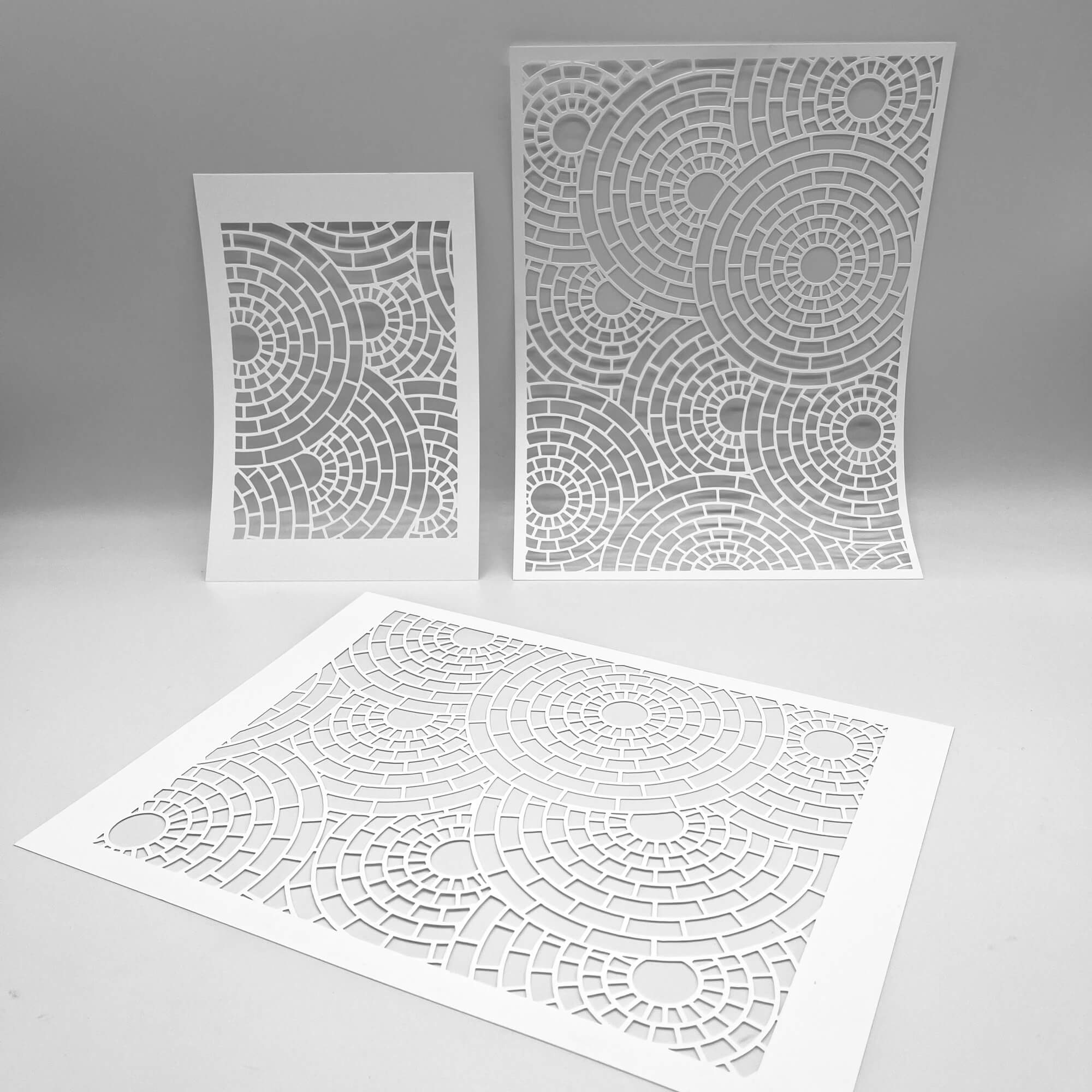 Mosaic Circles Style 1 | Mixed Media - PM Artist Studio