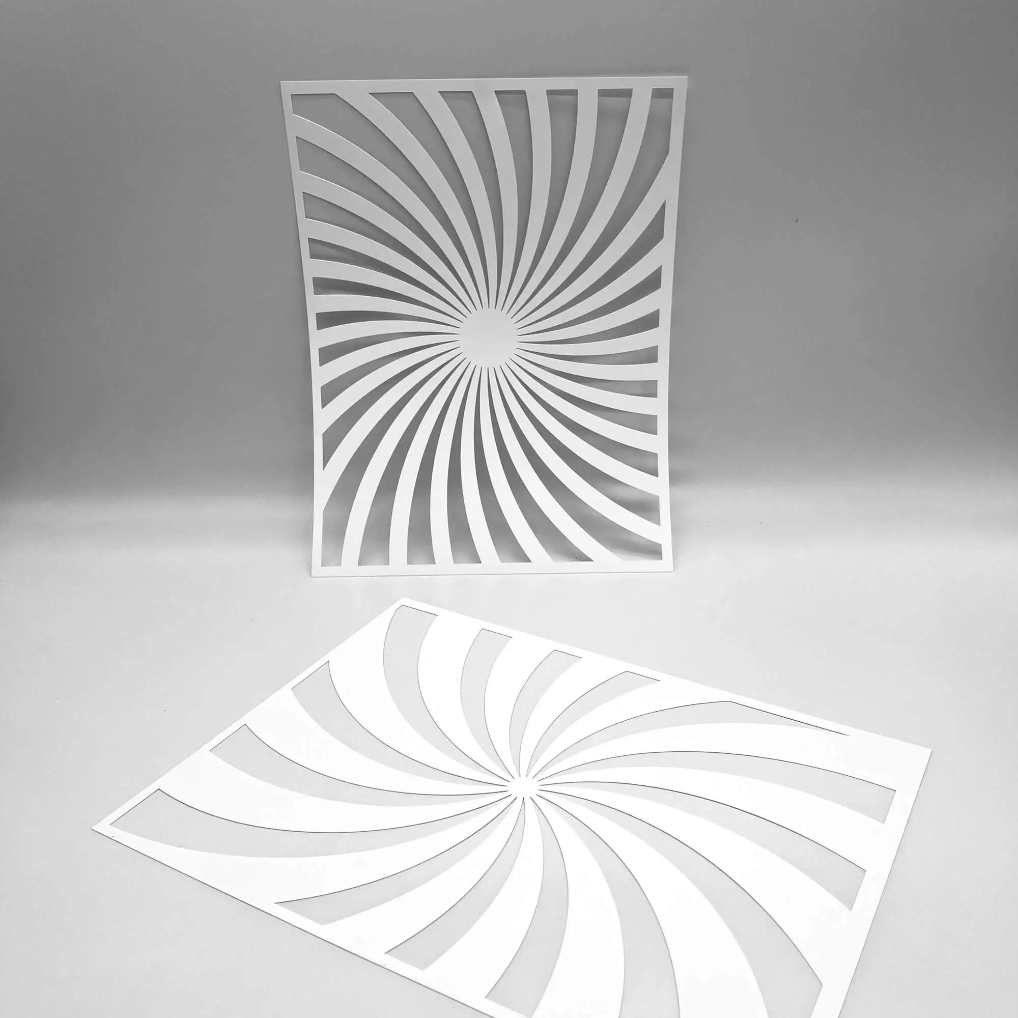 Zone Spiral 15 and 30 Stencils - PM Artist Studio