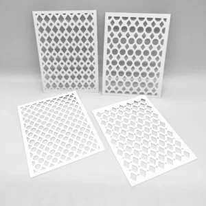 Diamonds and Dots Set of Four Stencil