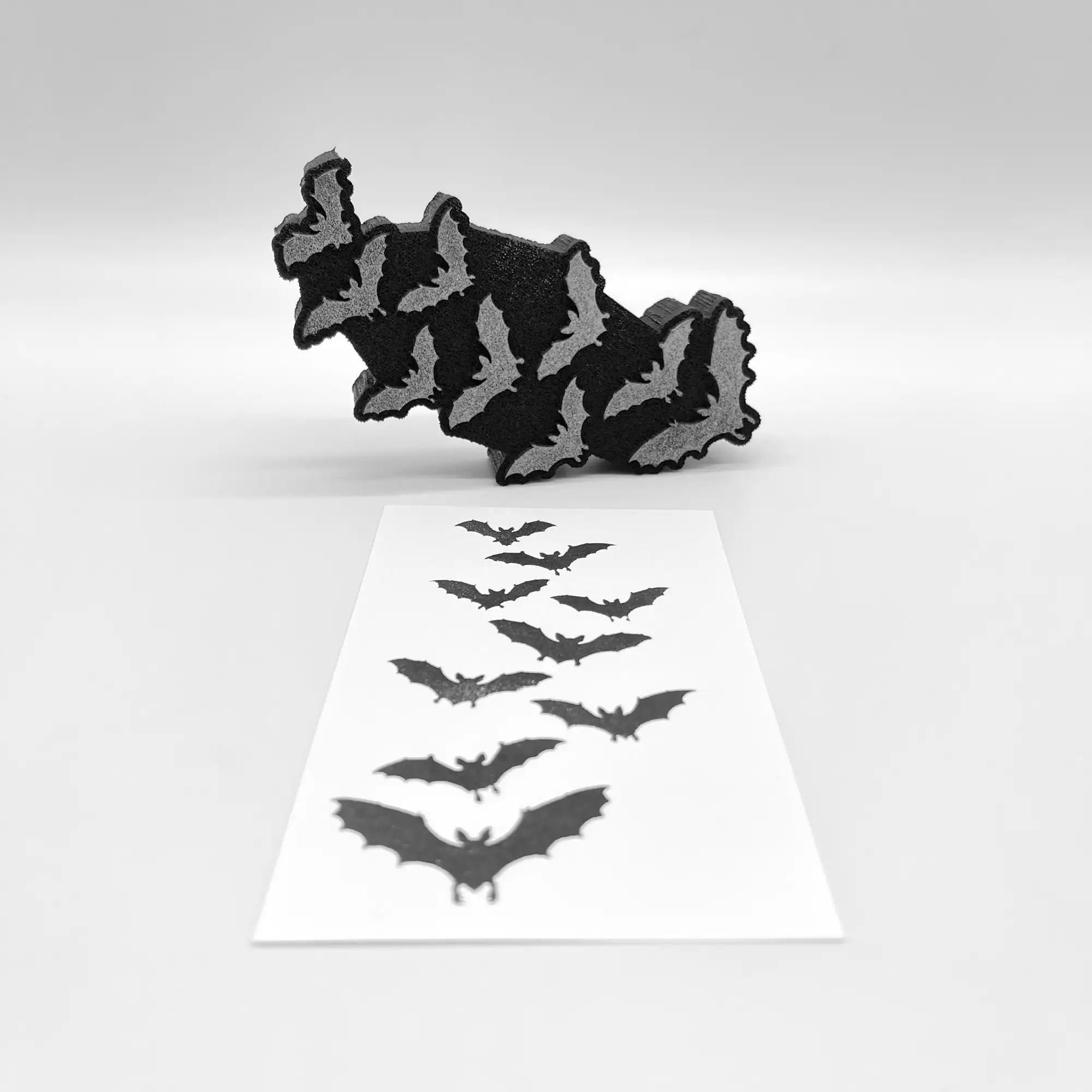 intricate prints showcase at bat print studio social... Bringing Batty Bats Back Foam Stamp Artist Tools - PM Artist Studio