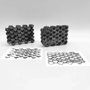 Bubble Wrap Hearts | Artists' Tools | Foam Stamp