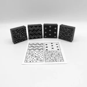 Tile Doodles Set 3 | Artists' Tools | Foam Stamp