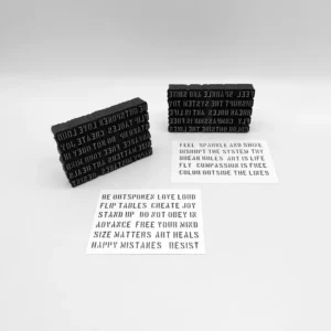 Words In Action 2 Styles Foam Stamp Artist Tools