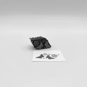 Bitty Border Style 7 Butterfly Flowers Foam Stamp Artist Tools