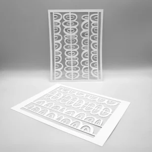 Sketchy Scallops Stencils