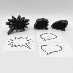 Speech Bubbles Three Styles Foam Stamp Artist Tools