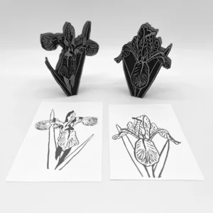 Wild Iris Two Styles Foam Stamp Artist Tools
