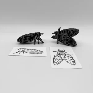 Cicadas 2 Styles Foam Stamp Artist Tools