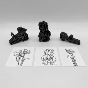 Tulips Three Styles Foam Stamp Artist Tools