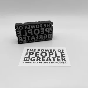 Power of the People Is Greater Foam Stamp Artist Tools