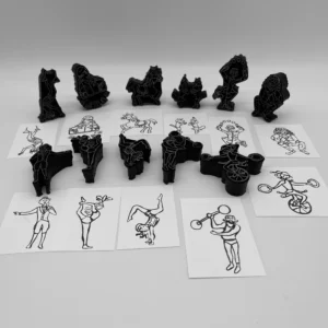 Carnival Circus Characters Foam Stamp Artist Tools