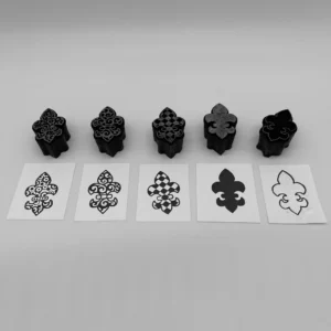 Fleur-de-lis Five Styles Foam Stamp Artist Tools