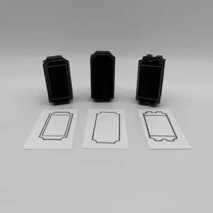 Ticket Trio Three Styles Foam Stamp Artist Tools