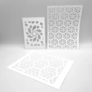 Twisted Flowers Stencils