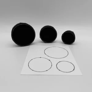 Doodle Line Circles Set Foam Stamp Artist Tools