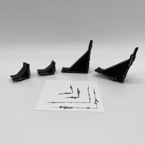 Doodle Line Corners Set Foam Stamp Artist Tools