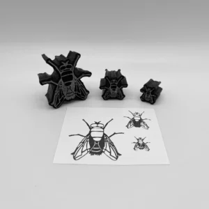 Fly Flies Three Foam Stamp Artist Tools