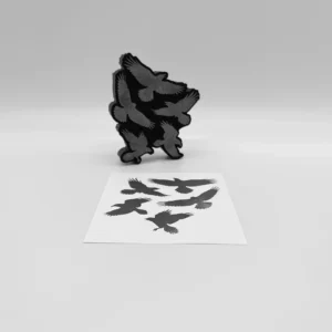 Flying Murder of Crows Foam Stamp Artist Tools