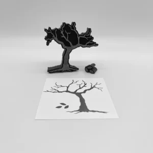 Tree and Leaf Set Foam Stamp Artist Tools